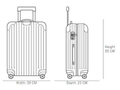 rimowa dimensions.